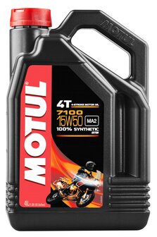 Motul 7100 motorolie 15w50 100% Synthetisch 4 liter