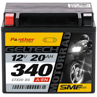 Accu YTX20-BS GEL Panther onderhoudsvrij