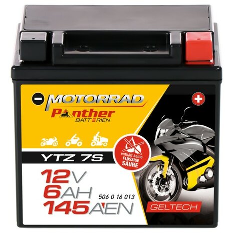 Accu YTZ7S GEL Panther onderhoudsvrij