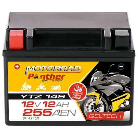 Accu YTZ14S GEL Panther onderhoudsvrij