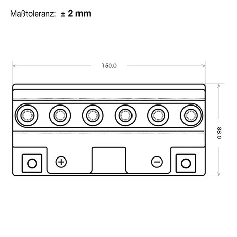 Accu YTX12A-BS onderhoudsvrij Panther 